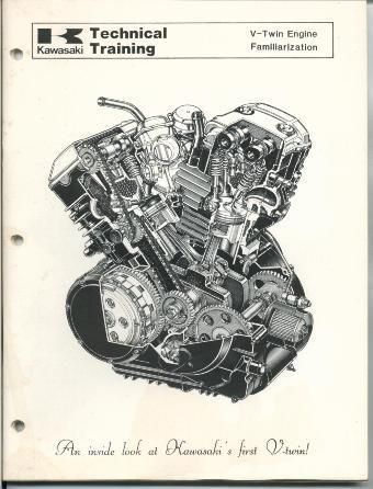 1986 kawasaki v twin engine motorcycle mechanics manual