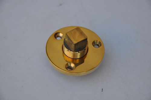Brass garboard drain plug with o-ring boat / marine 1/2&#039;&#039;