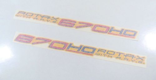 1999 genuine ski-doo mxz 670 ho upper side hood rotax nos oem decals 415127567