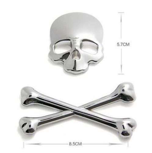 New universal skull punisher car styling emblem decal badge sticker