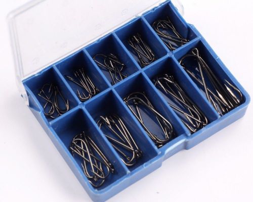 70pcs thorn long shank aberdeen fishing hooks living bait panfish different size