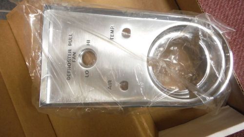 Corvette center console heater control bezel, 58 - 62