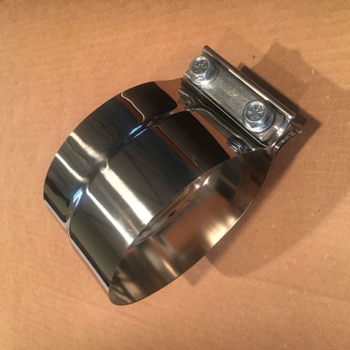 Acrafit  50plb  5&#034;  bright stainless steel exhaust clamp