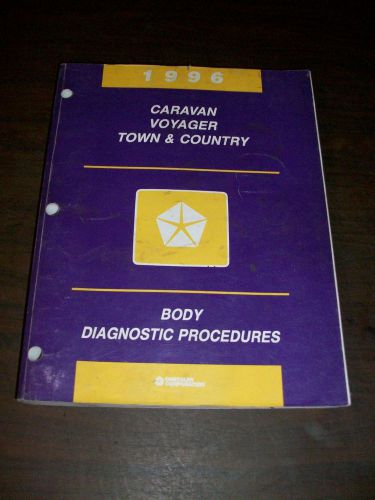 1996 body procedure  voyager town and country caravan dealer service manual shop