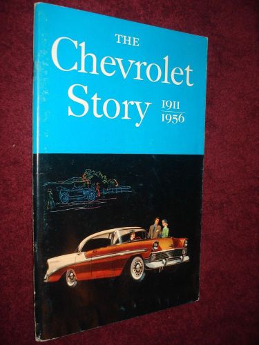 1956 chevrolet story /  book / manual / original car and truck