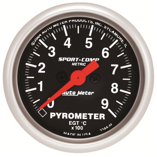 Autometer 3344-m sport-comp electric pyrometer gauge kit