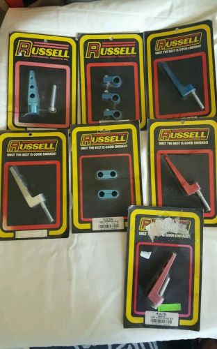 Russell anodized fittings red blue lot * hotrod * rat rod * gasser  ** l@@k **