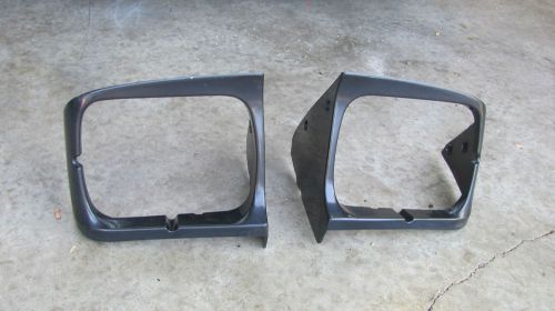 1991-1995 toyota mr2 head light lamp trim bezels pop ups oem lh rh pair sw20