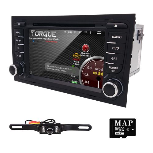 Free camera android 5.1 stereo for audi a4 car dvd radio gps navi wifi obd2 dab+