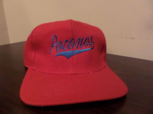 Viintage pocanos baseball cap new .one size red