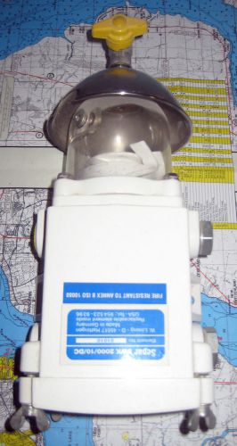 Separ swk-2000-10-dc single, clear bowl with metal heat deflector (w)