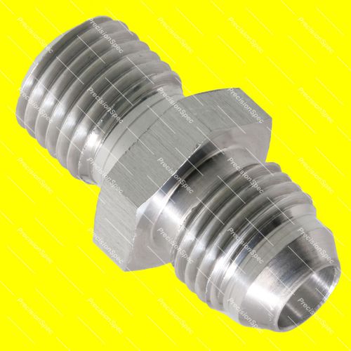 An6 6an jic male flare to m14x1.5 metric fitting adapter silver w/ 1yr warranty