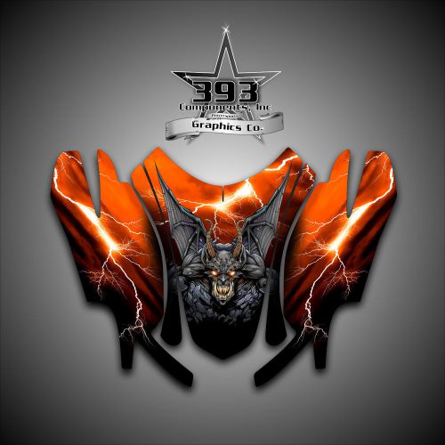 Arctic cat firecat sabercat f5 f6 f7 03 - 06 graphics wrap guardian hood orange