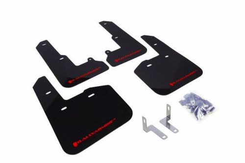 Rally armor black mud flap w/ red logo for 15-17 subaru legacy