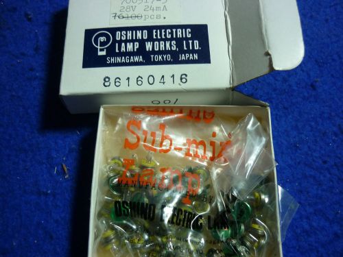 Aircraft instrument sub miniature lamps light bulbs 75 each.