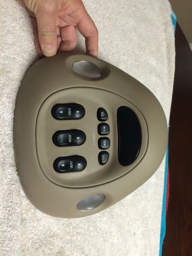 1998-2002 expedition overhead roof console info center oem tan