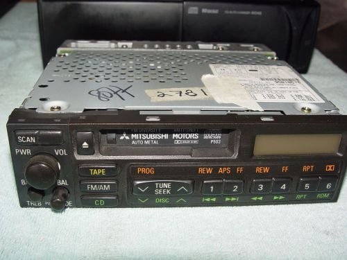 Mitsubishi radio with 10 disc cd changer oem, montero gallant diamante eclipse