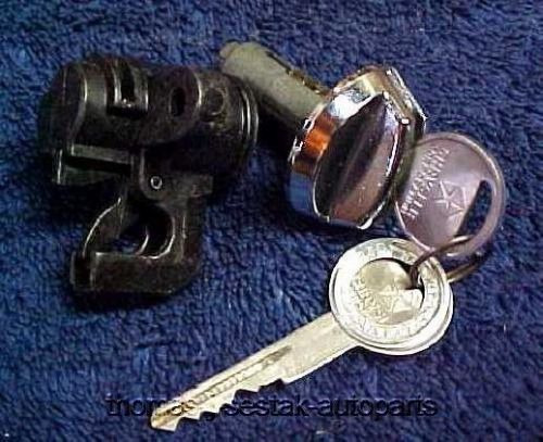 Nos glove lock assembly with pentastar keys mopar road runner 71 72 73 74