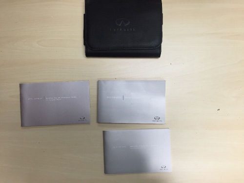 Infiniti ex 2012 owners manual book w/case oem free shipping