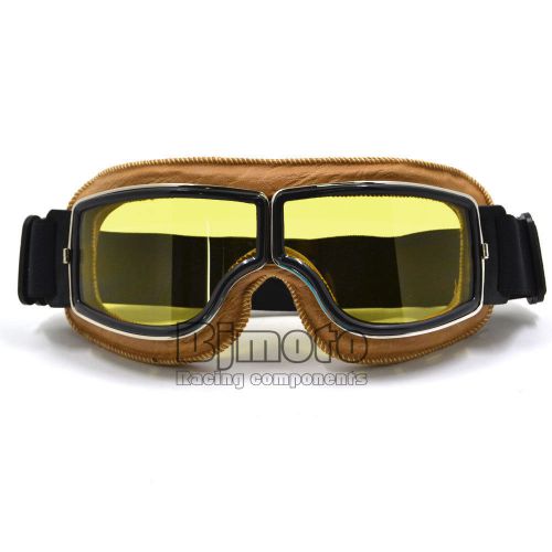 Pilot motorcycle scooter goggles glasses vintage helmet biker driving off road