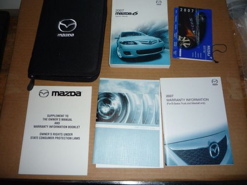 2007 mazda 6 owner’s manual set