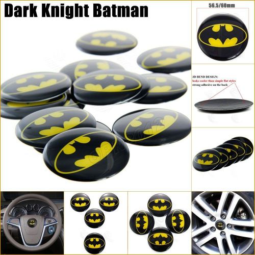 Batman dark knight alloy emblem car decal tyre steering wheel hub covers sticker