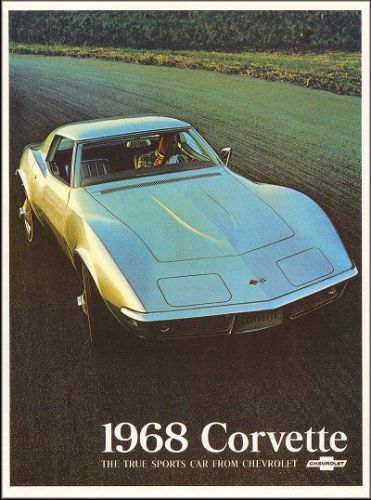 1968 chevrolet corvette stingray sales brochure