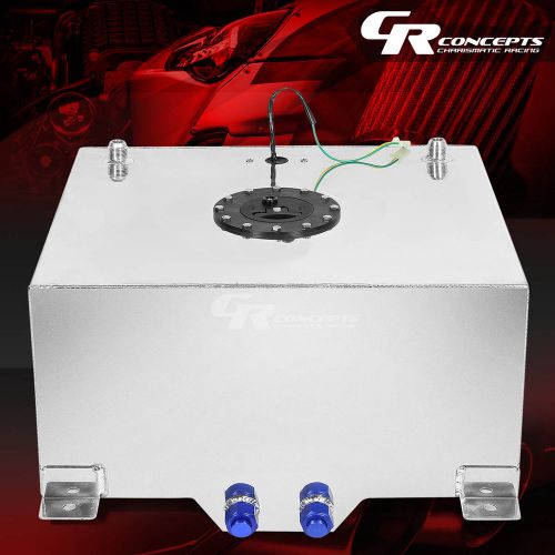 20 gallon lightweight polished aluminum gas fuel cell tank+level sender+foam