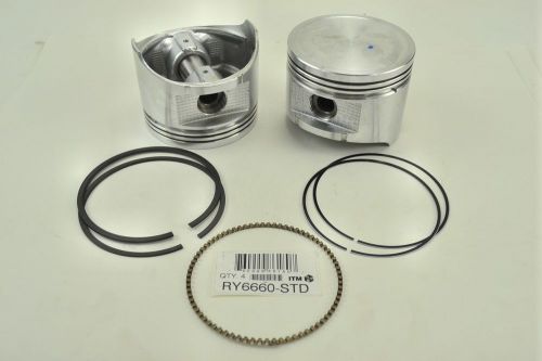 Engine piston kit itm ry6660-040 fits 95-97 nissan pickup 2.4l-l4