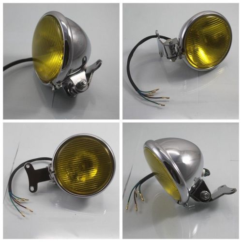 Aluminum headlight lamp for harley cafe racer bobber custom chopper motorcycle