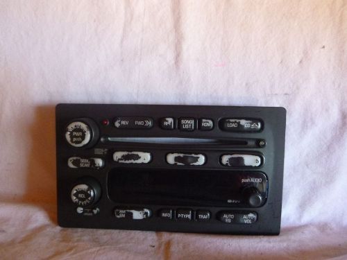 02-03 chevrolet envoy trailblazer radio cd cassette faceplate 15183816 jc31546