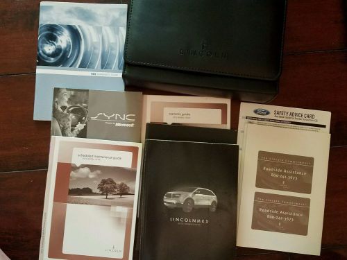 2010 lincoln mkx   owners manual good condition free shipping