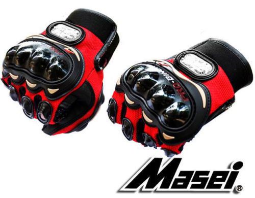 Masei 117 red helmet motorbike sports riding agv motorcycle offroad pvc gloves