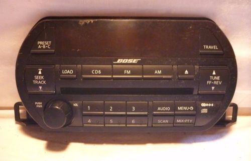 02 03 nissan altima bose radio 6 disc cd face plate py030 28185-8j200 cy53200