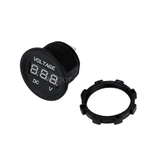 Kkmoon led digital voltmeter car motorcycle voltage gauge meter 6-30v blue z5m1
