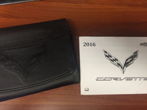 2016 chevy corvette owners manual w/ case in euc