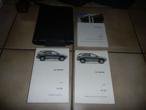 2009 lexus rx350 owners manual set + free shipping