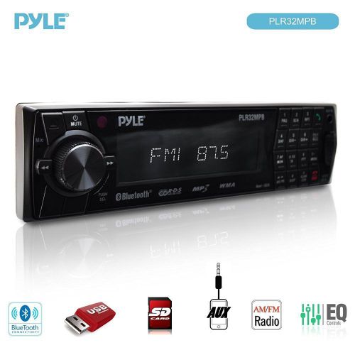 Pyle plr32mpb car am/fm mp3 usb sd card stereo bluetooth / wired for chrysler
