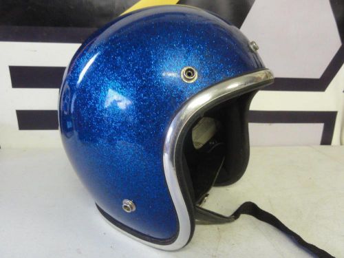 Vintage arthur fulmer af40 motorcycle helmet ahrma buco mchal bell toptex blue
