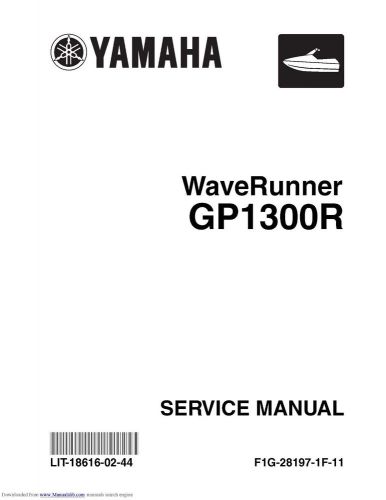 Yamaha waverunner service manual 2004 &amp; 2005 gp1300r