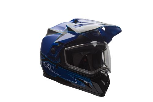 Bell mx-9 adventure snow helmet w/ electric shield - matte/gloss blue