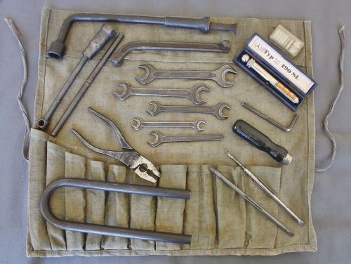 Mercedes 190sl tool kit---complete, original, great shape with inbus, wood felo