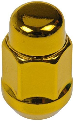 Dorman 711-235k pack of 16 gold wheel nuts and 4 lock nuts with key