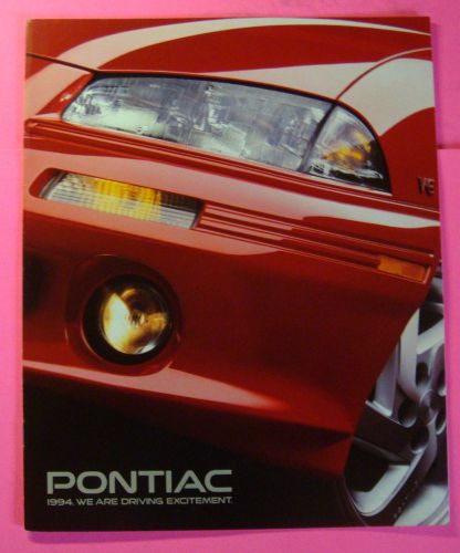 1994 pontiac model lineup showroom sales brochure..16 pages..firebird..
