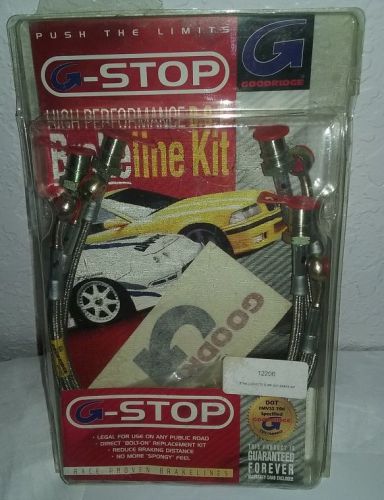 Goodridge 12206 g-stop braided stainless steel brake lines for 1997-04 corvette