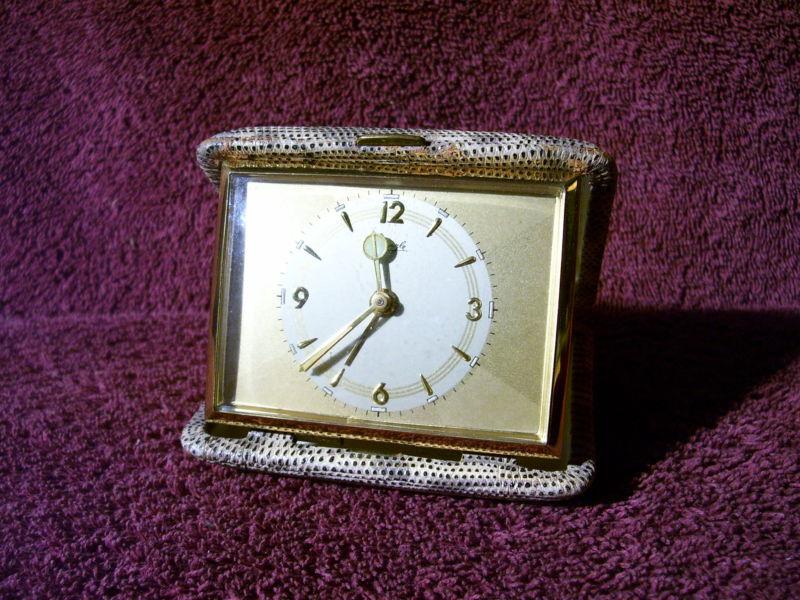 Rare vintage 40 50s 60 kierrzle snake skin dash alarm clock auto truck accessory