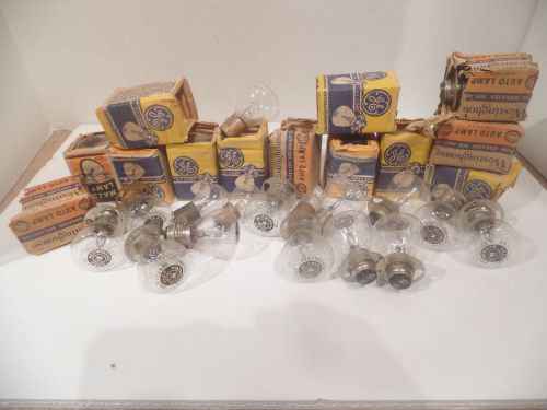 Lot of vintage vehicle bulbs / lamps nos new old stock ge 1133 1129 2331 etc