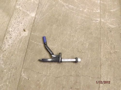 Polaris sportsman plow angle control lever assembly for newer style glacier plow