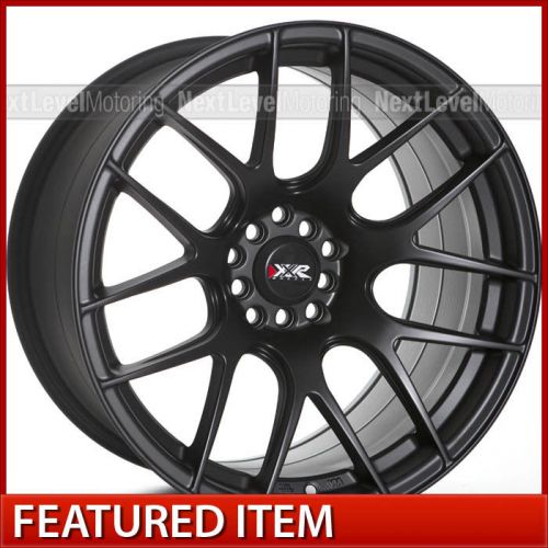 Xxr 530 18x9.75 5x100 5x114.3 +20 flat black wheels rims mitsubishi eclipse dsm