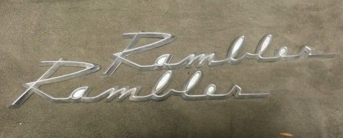1960&#039;s &#039;rambler&#039; script fender emblems pair